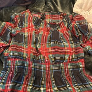 Woman’s jcrew plaid holiday dress
